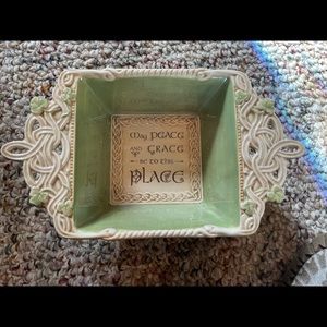 Antique Irish blessing bowl